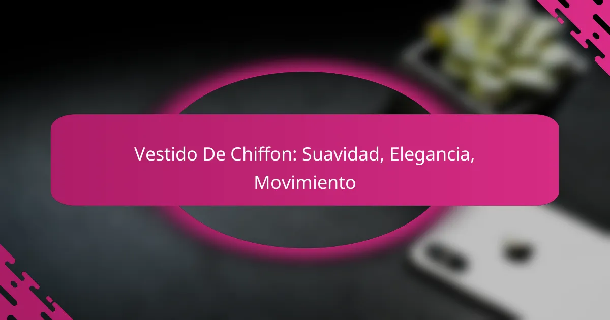 Vestido De Chiffon: Suavidad, Elegancia, Movimiento