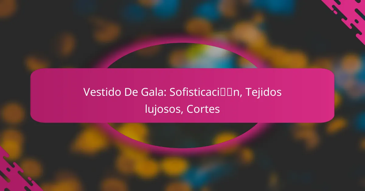 Vestido De Gala: Sofisticación, Tejidos lujosos, Cortes